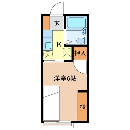 ユーハウスTSUの物件間取画像